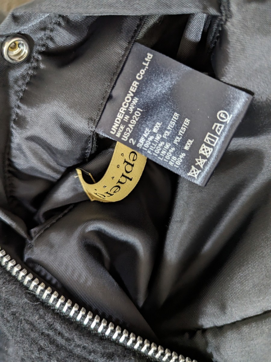 アンダーカバー the shepherd リバーシブルMA−1 size2 ブラック 極美品-