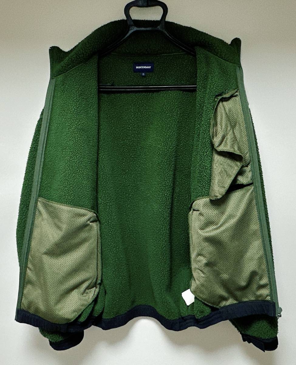 【2020AW Sサイズ】DESCENDANT “ BOMBAY FLEECE ZIP CARDIGAN ” GREEN ／ ディセンダント.WTAPS.ダブルタップス.GIP-STORE.FPAR_画像8