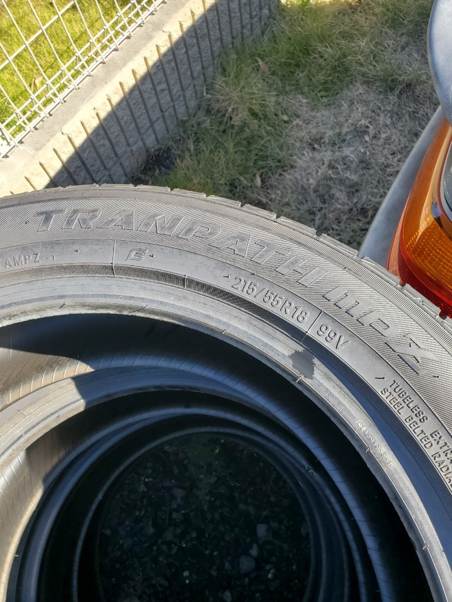 トーヨータイヤ　トランパスMPZ 215/55R18 2018 年製_画像3