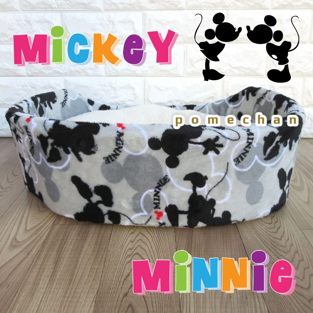 * новый товар * бесплатная доставка *[2 шт. комплект!] Mickey & minnie теплый домашнее животное bed * домашнее животное диван * домашнее животное подушка * Silhouette 