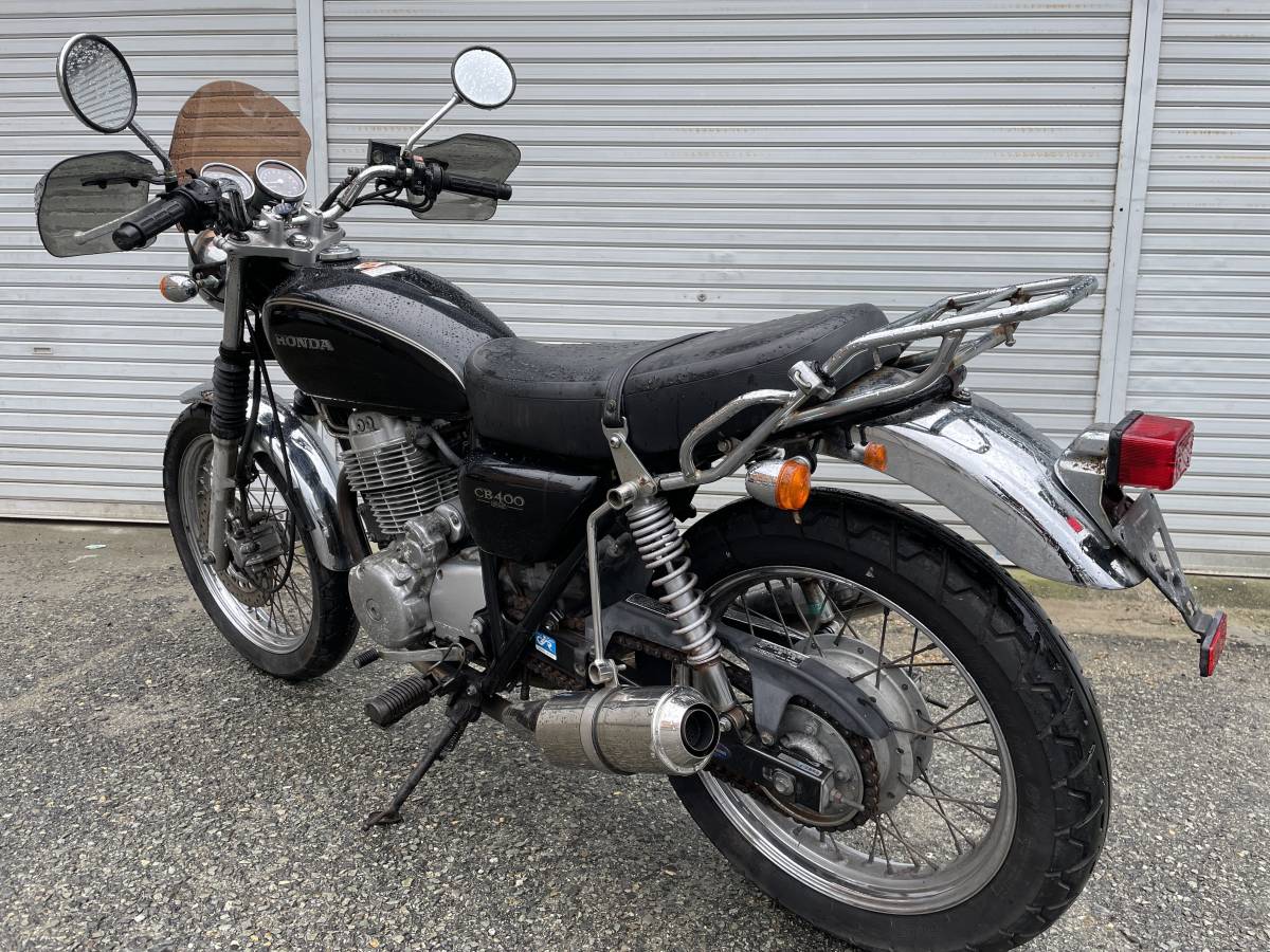 希少マフラー スクリーン、リアキャリア装備 ＣＢ４００ＳＳ セル付き NC41 書類、純正キー２本付きの画像6