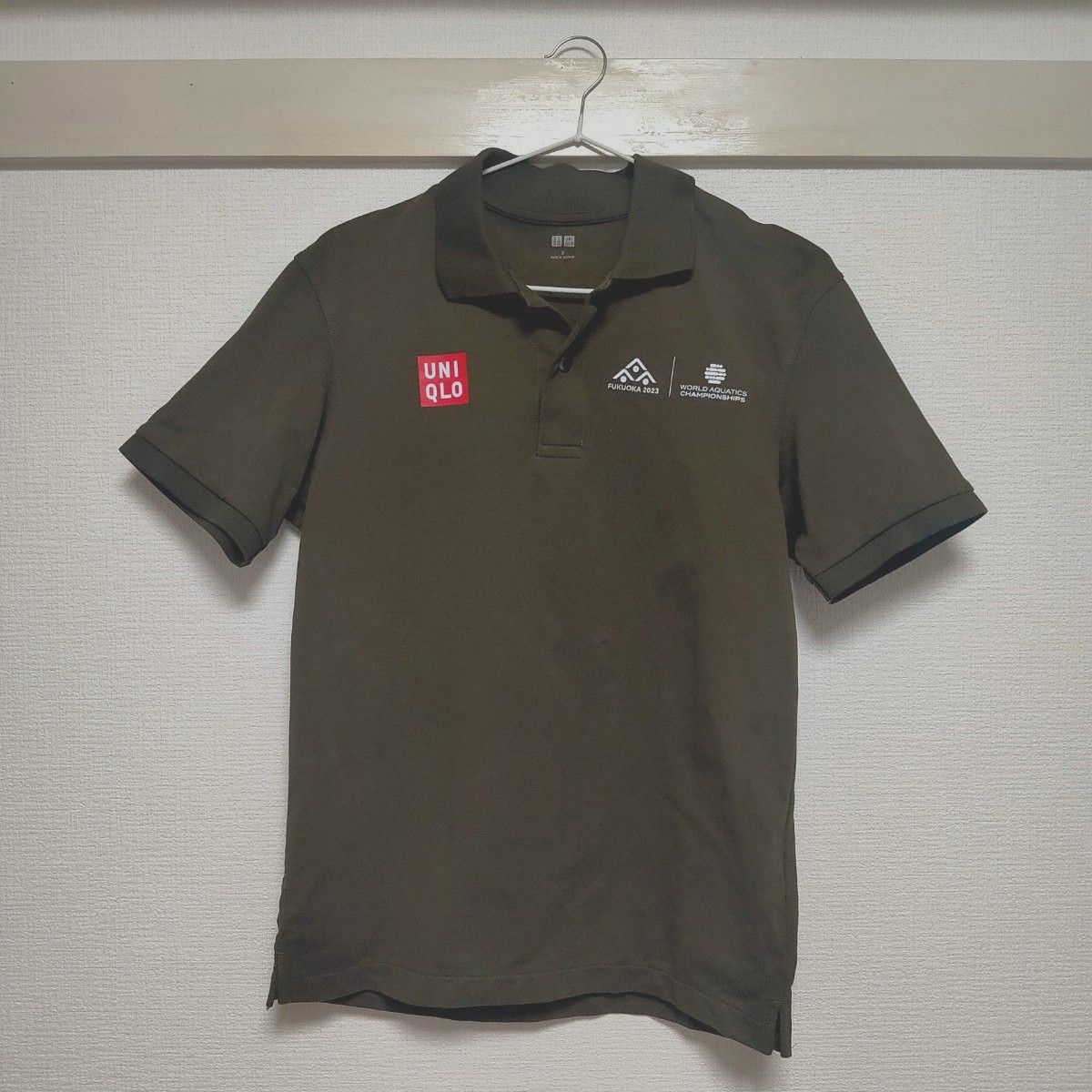 【非売品】世界水泳選手権2023 ポロシャツ カーキ Sサイズ オフィシャル