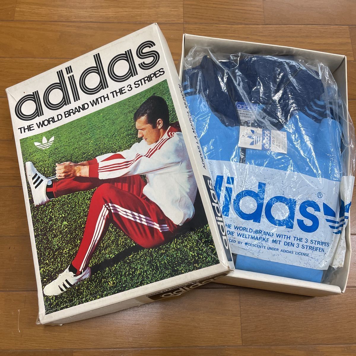 激レア！！７０年代【adidas】アディダスのヴィンテージジャージ上下セットです。_画像1