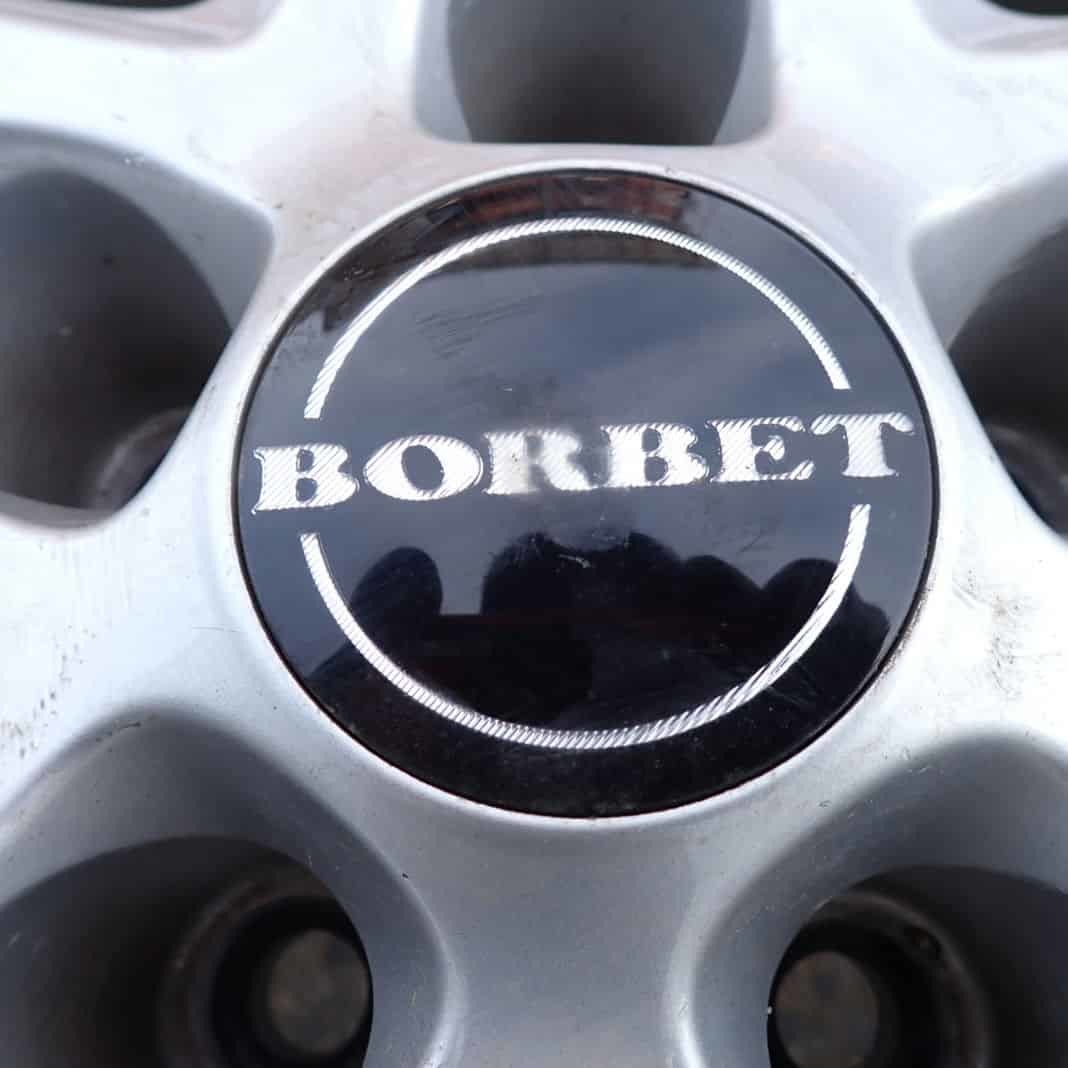 4本SET 会社宛送料無料 17×7J BORBET アルミ アルミ 5穴 PCD 112mm +35 ハブ径67mm ベンツ W213 Eクラス ザ ビートル パサート NO,E5491_画像4