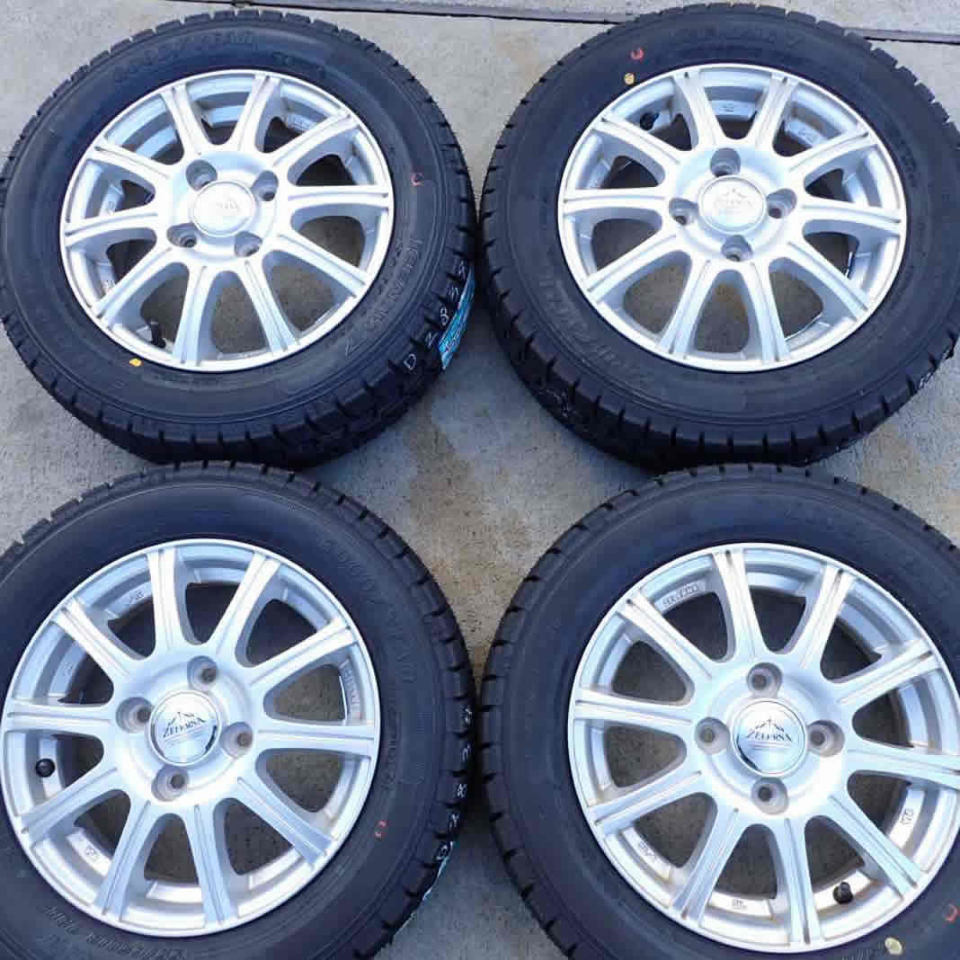 冬 新品 2023年製 4本SET 会社宛送料無料 155/65R13×4J 73Q グッドイヤー アイスナビ 7 アルミ ザッツ ライフ モコ ワゴンR ミラ NO,D2834_画像5