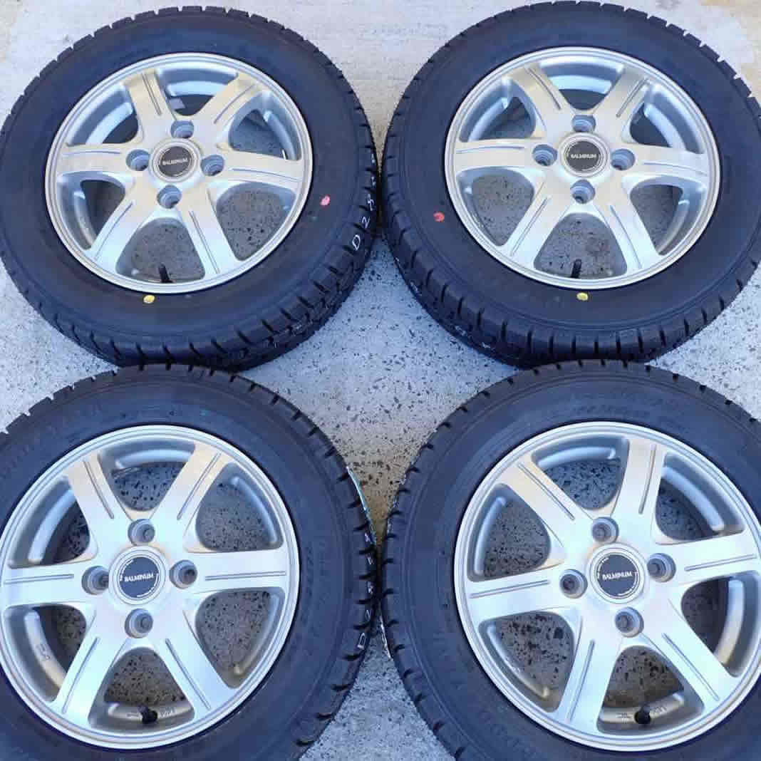 冬 新品 2023年 4本SET 会社宛 送料無料 155/65R13×4J 73Q グッドイヤー アイスナビ 7 アルミ ゼスト ライフ アルト ムーヴ ミラ NO,D2859_画像5