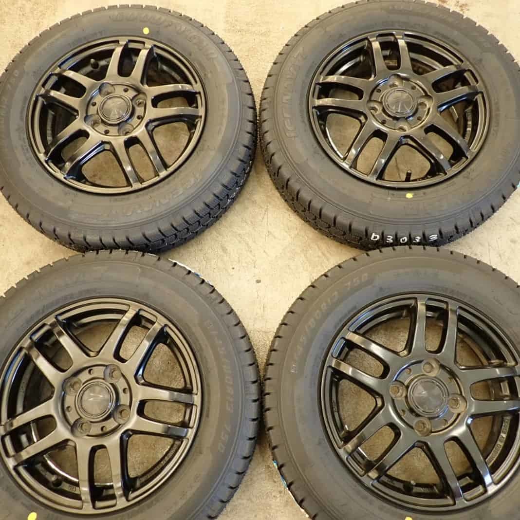 冬 新品 2023年 4本SET 会社宛 送料無料 145/80R13×4J 75Q グッドイヤー アイスナビ 7 アルミ プレオ モコ トッポBJ タント ミラ NO,D3033_画像5