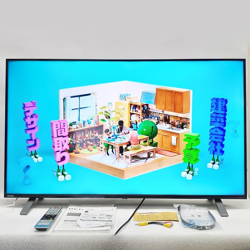 テレビ 4k 50v TOSHIBA 50C350X 50インチ リモコン-