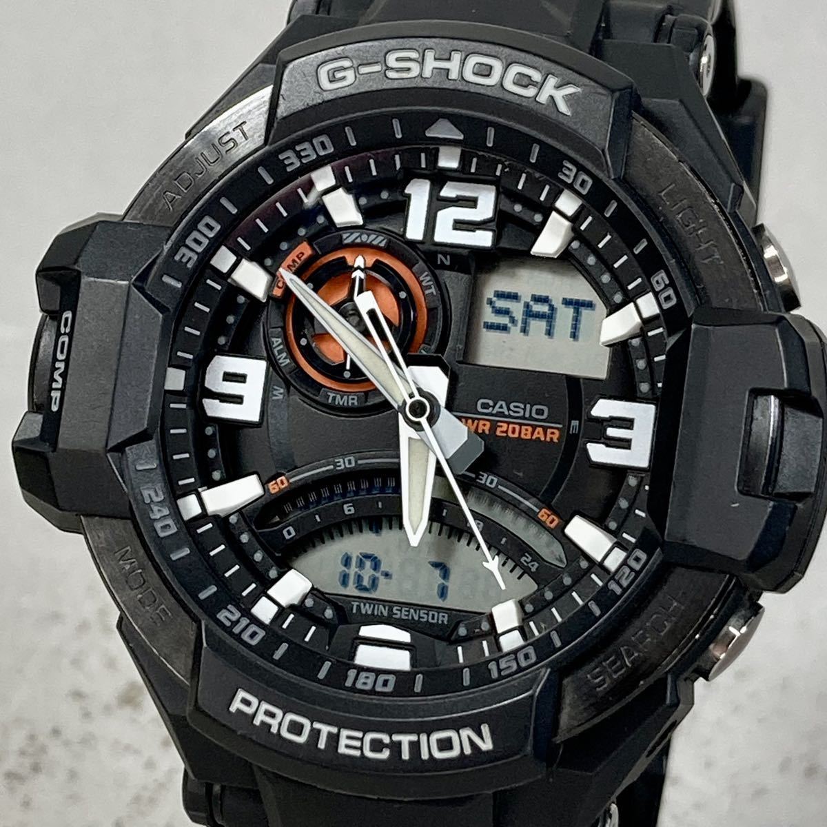 極美品 G-SHOCK GA-1000-1AJF SKY COCKPIT スカイコックピット