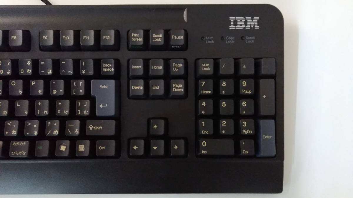  【TN-464】中古品/IBM/PC用USBキーボード Model NO.SK-8825ブラック/キーボード/動作確認済【HK】 _画像4