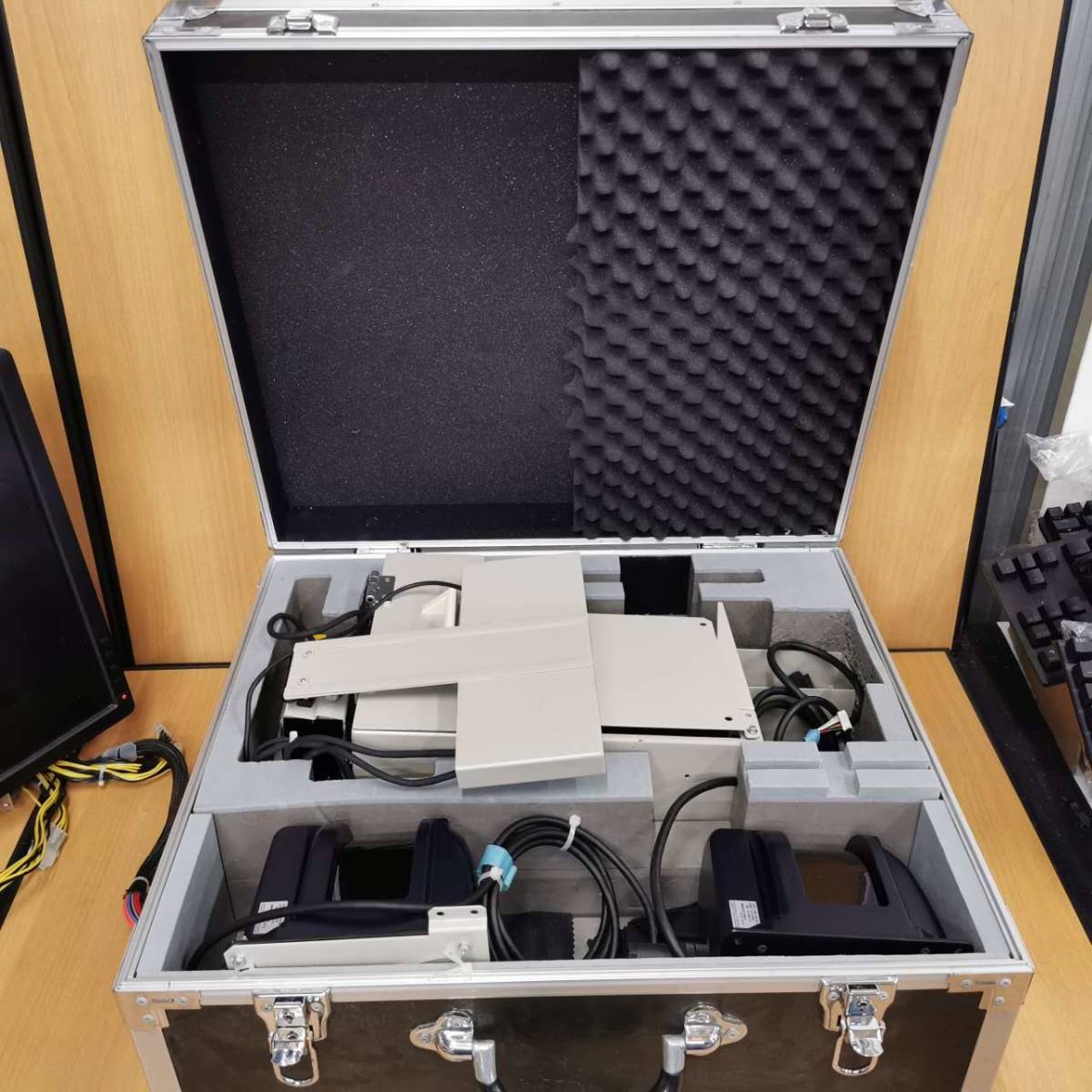 HOKUYO north . sensor scanner type UXM-30LXH-EWA01 set box equipped outdoors for laser scanner (LiDAR)