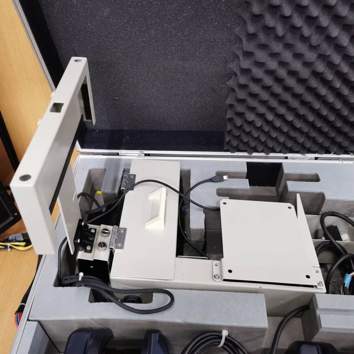 HOKUYO north . sensor scanner type UXM-30LXH-EWA01 set box equipped outdoors for laser scanner (LiDAR)