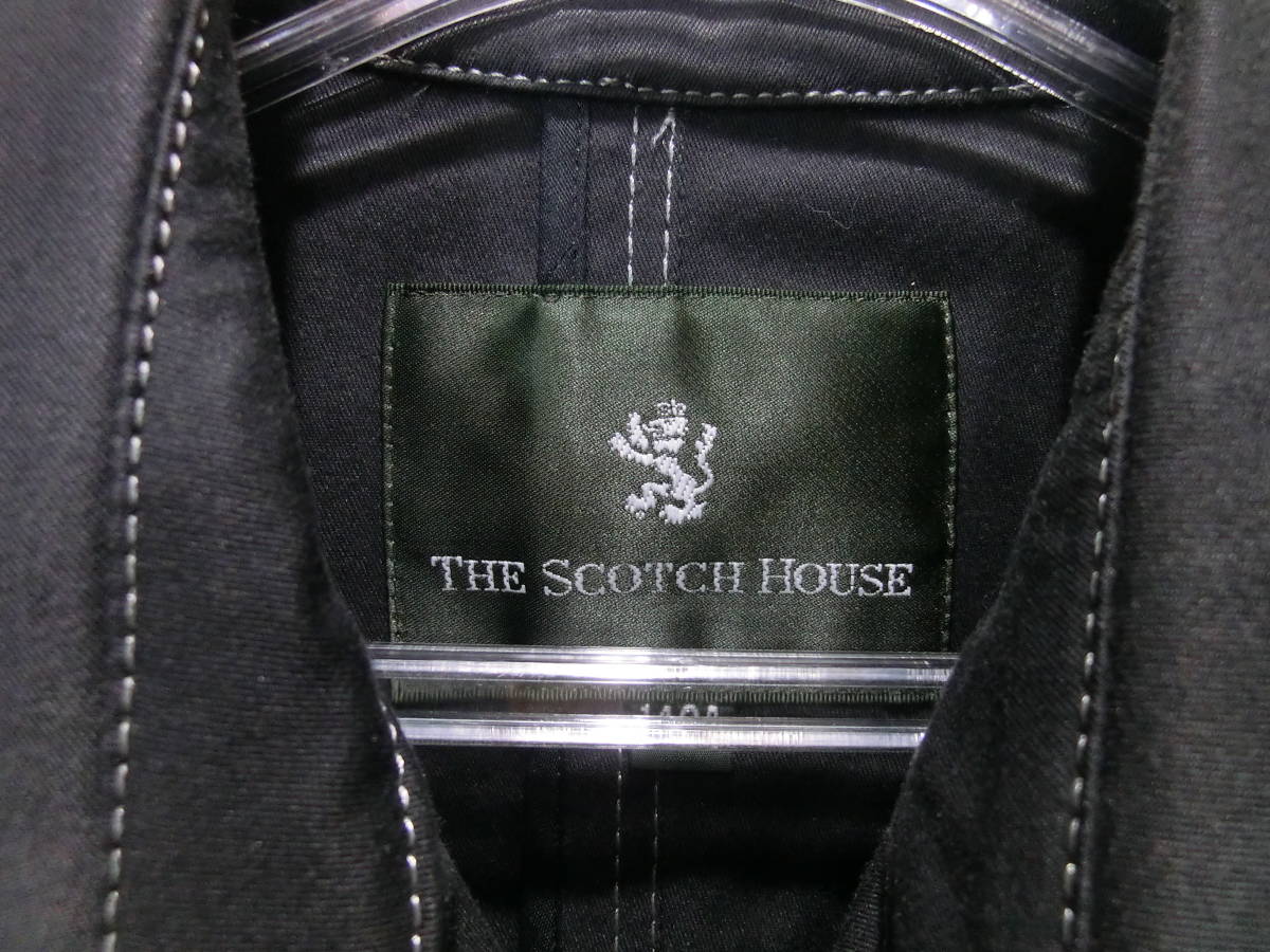 * The * Scotch house /THE SCOTCH HOUSE 140.* короткий тренчкот ( черный )t626