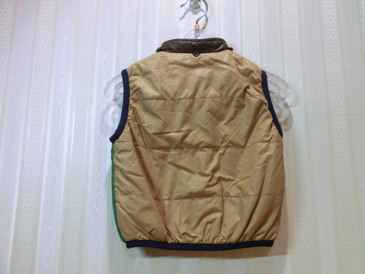 * Miki House /MIKI HOUSE 80./ the best ( front fastener * left ... san badge attaching )/ reversible ( inside side is navy color )s580