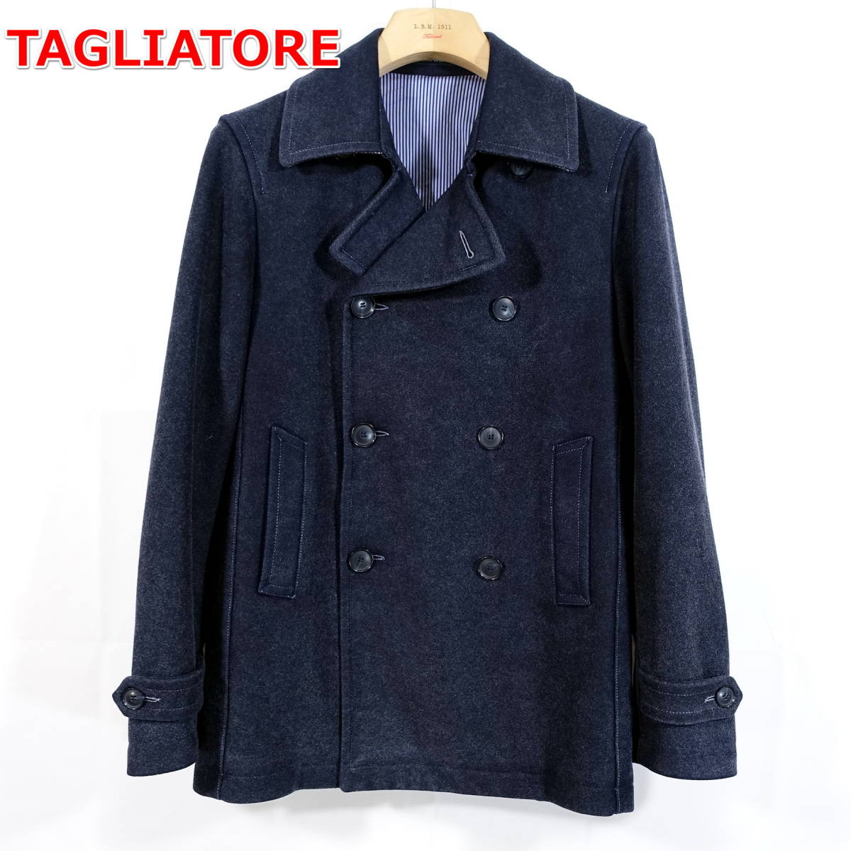 【定番】タリアトーレ　ピーコート　PEACOAT/T　TAGLIATORE　サイズ４４（Ｓ相当）　ネイビー_画像1