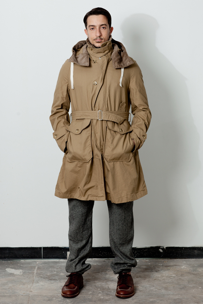 【名作】エンジニアードガーメンツ　ストームコート　Engineered Garments　（Storm Coat）サイズＸＳ　ベージュ