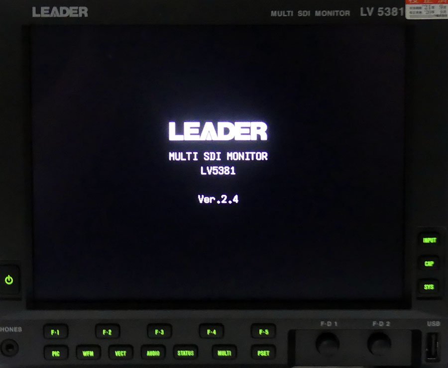 LEADER LV5381 マルチSDIモニター (中古 現状品) リーダー電子 J☆_画像6