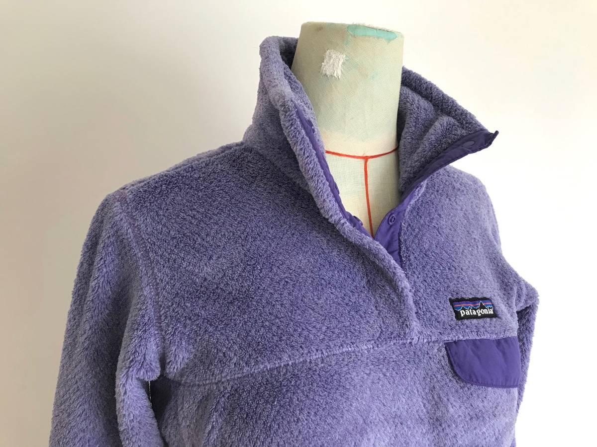 patagonia パタゴニア/フリースジャケット/トップス/フリース/レディースXS/スナップT/長袖/ポーラテック/パープル/アウトドア/美品良品