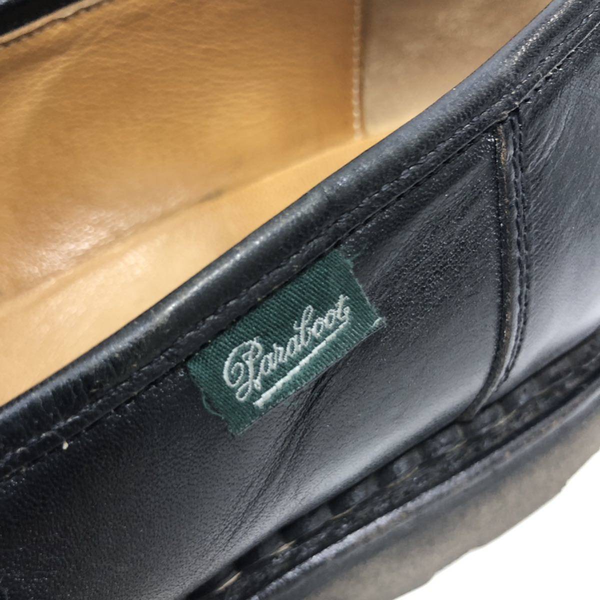 ▼【Paraboot】パラブーツ REIMS ランス 厚底 ラバーソール コインローファー サイズ8 1/2 シューズ 紳士靴 メンズ 革靴 レザー RC4045_画像8