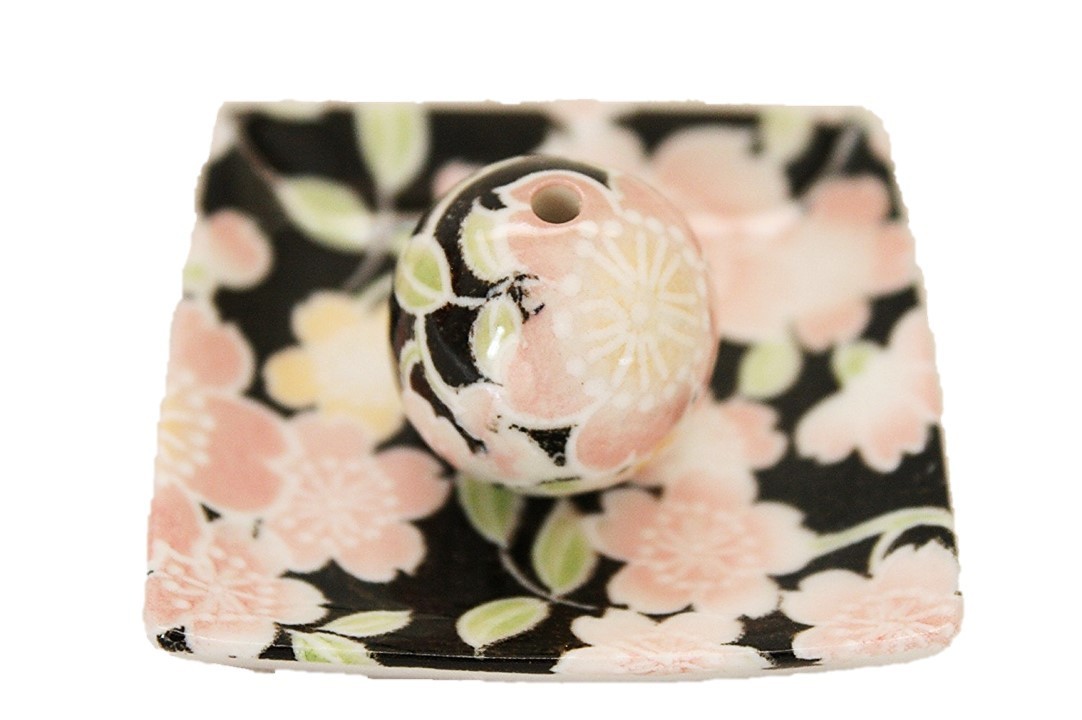  Sakura .. small angle plate fragrance establish ceramics ACSWEBSHOP original 