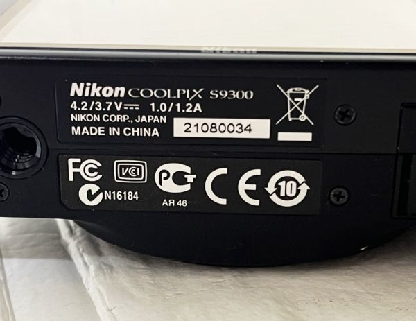 Nikon / ニコン ◆ COOLPIX S9300 コンパクトデジタルカメラ 説明書 アダプター付 クールピクス_画像4