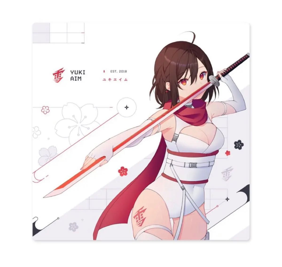 Yuki Aim Yuki Pad 2023 Katana White Large ユキ エイム マウス パッド