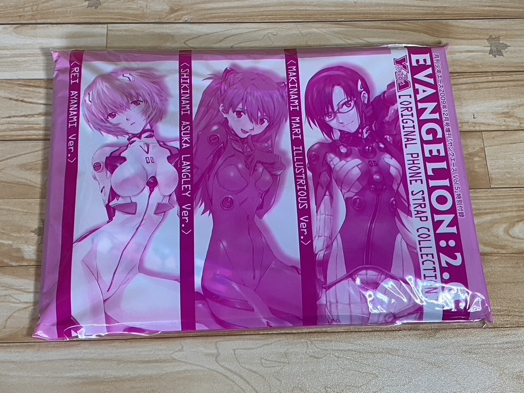 「EVANGELION:2.０」ストラップ「REI AYANAMI」「SHIKINAMI ASUKA LANGLEY」「MAKINAMI MARI ILLUSTRIOUS」_画像1