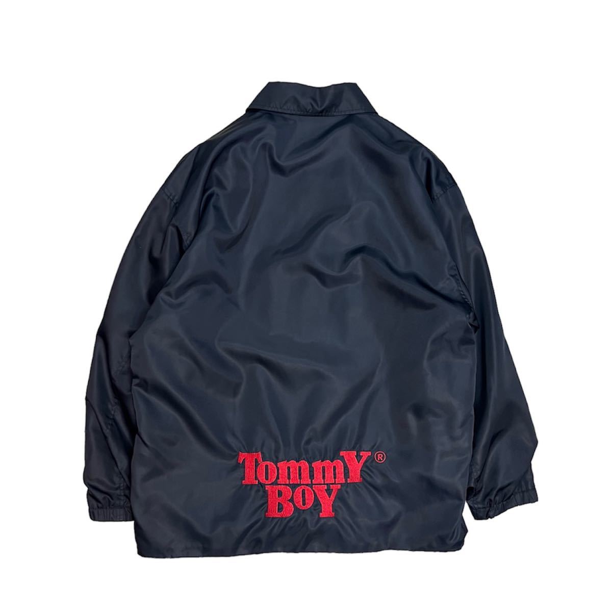 ★超激レア★ 90s Tommy boy record × stussy コーチジャケット　当時物　オリジナル　ステューシー　vintage  hiphop タグ欠品