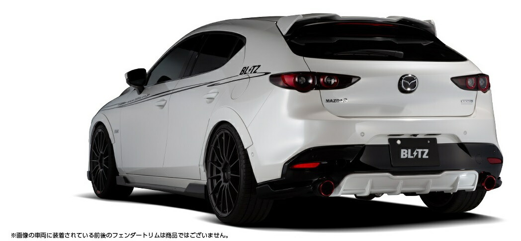 ブリッツ MAZDA3 ファストバック BPFP リアルーフスポイラー BK FRP製 塗装済 60392 BLITZ AERO SPEED エアロスピード Rコンセプト_画像3