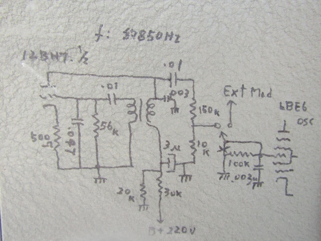 激レア 通電OK LEADER SIGNAL GENERATOR テスト オシラート LSG-100 シグナル ジェネレーター 改 JA3NGXＧ → JA30VS 回路改造 大松電機_画像5