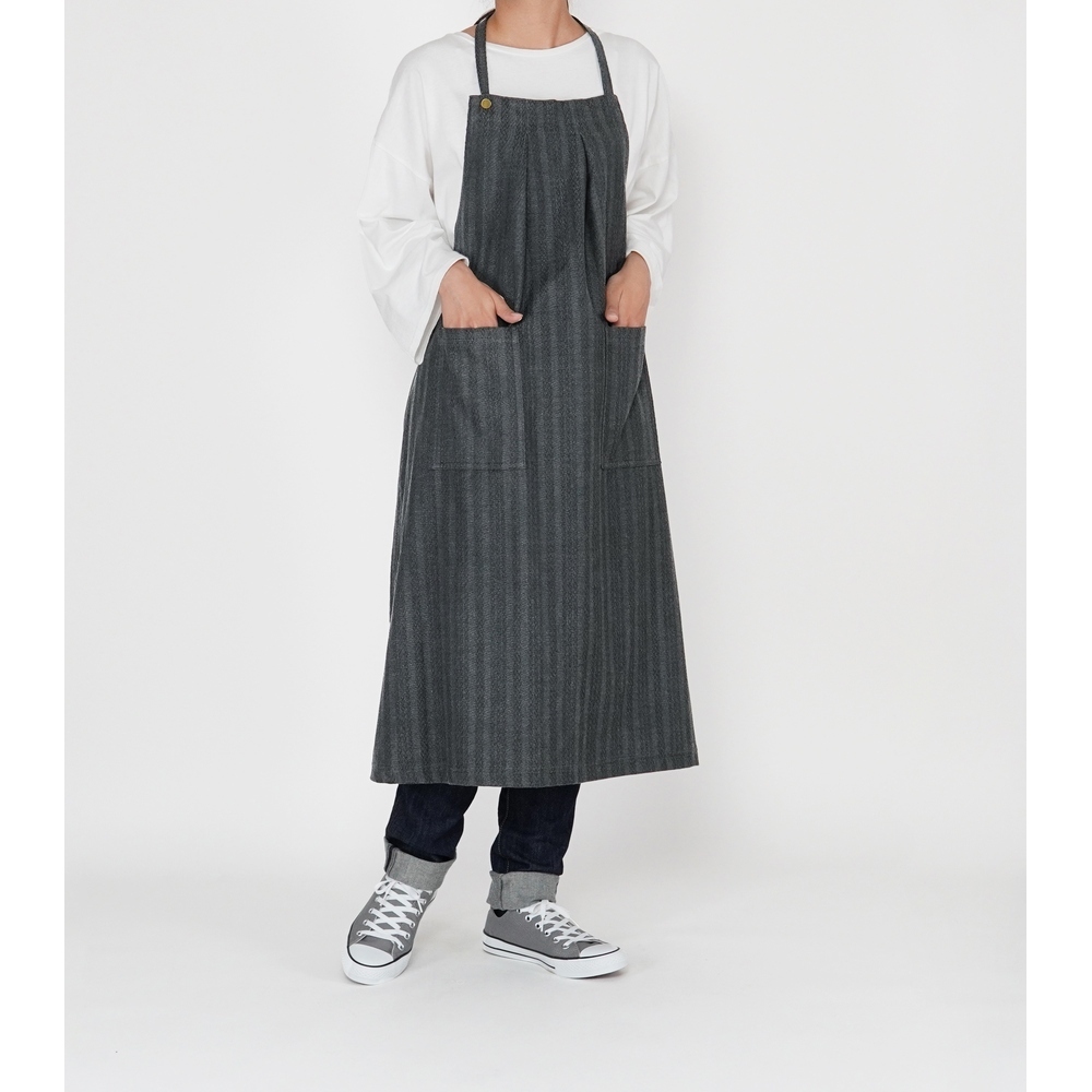 * goody / black * switch halter-neck long apron apron stylish adult long apron gya The - apron Cafe apron 