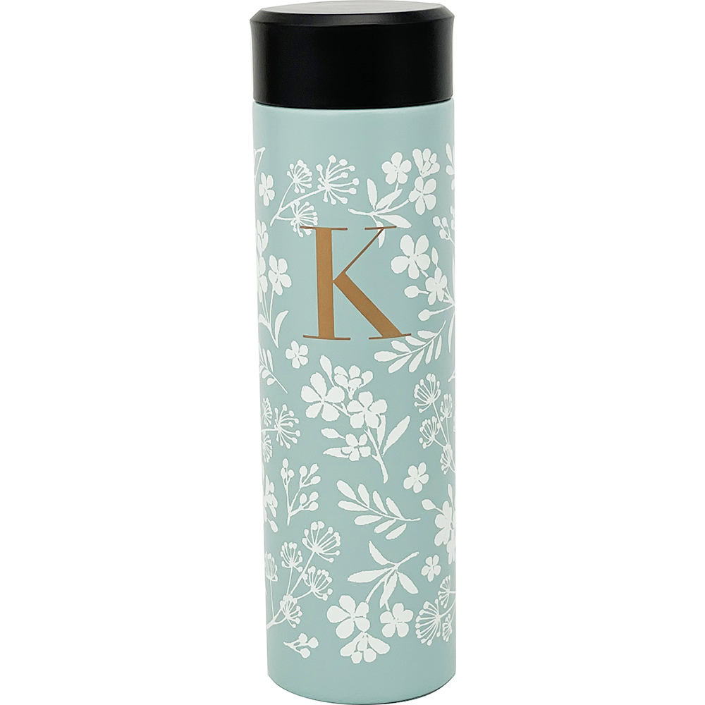 * green /K stainless steel bottle mail order super light weight light weight mug bottle initial name inserting boxed piece box present floral print . flower lovely Cafe fl