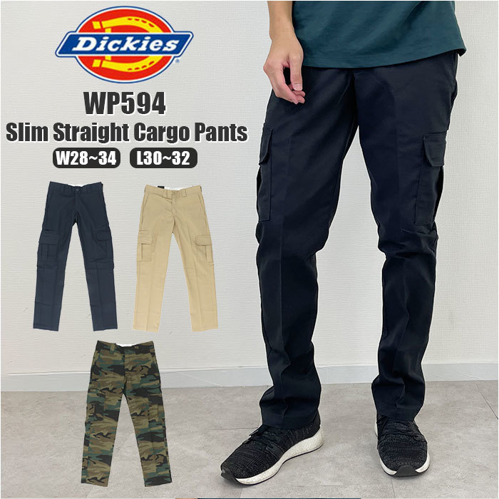 ☆ DS.デザートサンド ☆ W28xL32 ☆ Dickies ディッキーズ Slim Straight Cargo Pants WP594 ディッキーズ Dickies パンツ WP594 メンズ_画像3