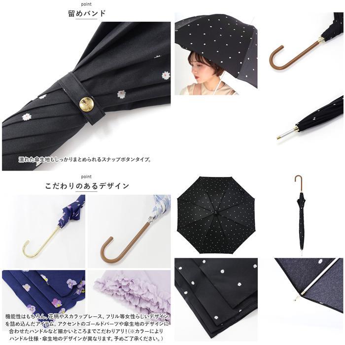 ☆ フリルネイビー ☆ ニューベーシックアンブレラ 58cm ニフティカラーズ 長傘 nifty colors 傘 レディース 手開き 58cm 雨傘 かさ カサ_画像8