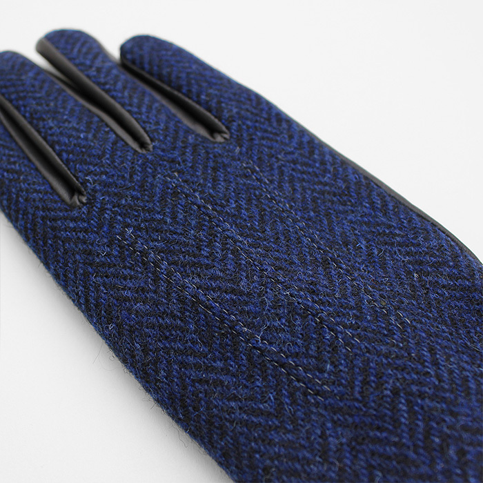 * light green * 24cm * MEN Harris Tweed glove touch panel correspondence Harris tweed gloves men's Harris Tweed glove 