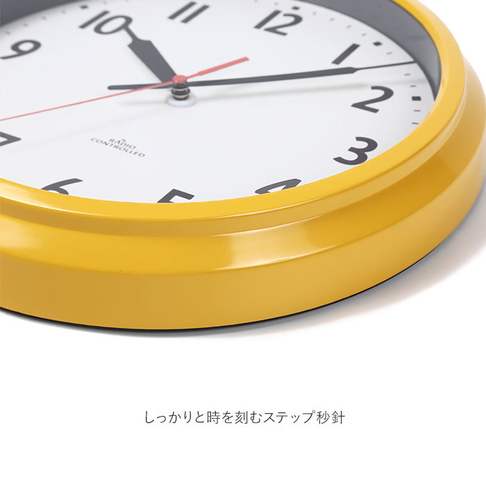 ☆ グリーン 掛け時計 電波時計 おしゃれ 通販 時計 壁掛け アナログ時計 電波 ウォールクロック 掛け時計 掛時計 静音 クロック かわいい_画像7