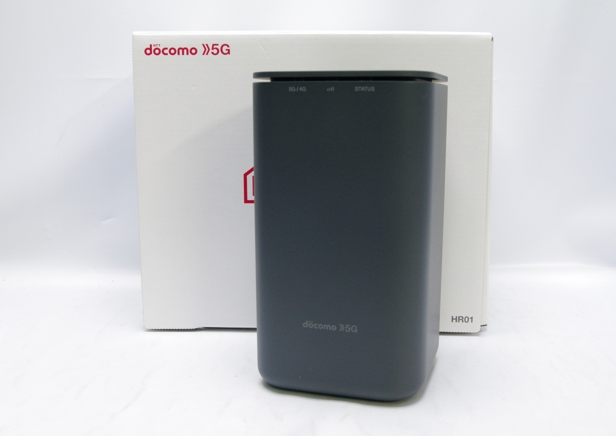 1* docomo home 5G HR01 ダークグレイ 中古品 ネットワーク利用制限なし 〇 ドコモ ルーターの画像2