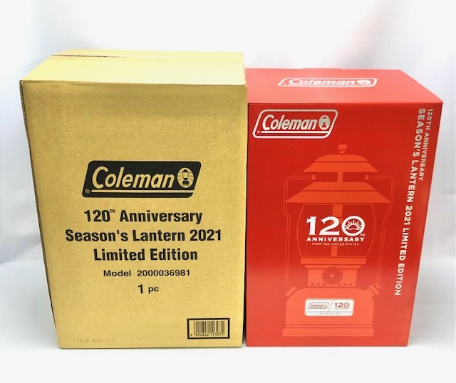 1* レア！限定品！未使用品 Coleman コールマン120周年 記念モデル！ 赤 シーズンズ ランタン 2021年 200B ガソリン