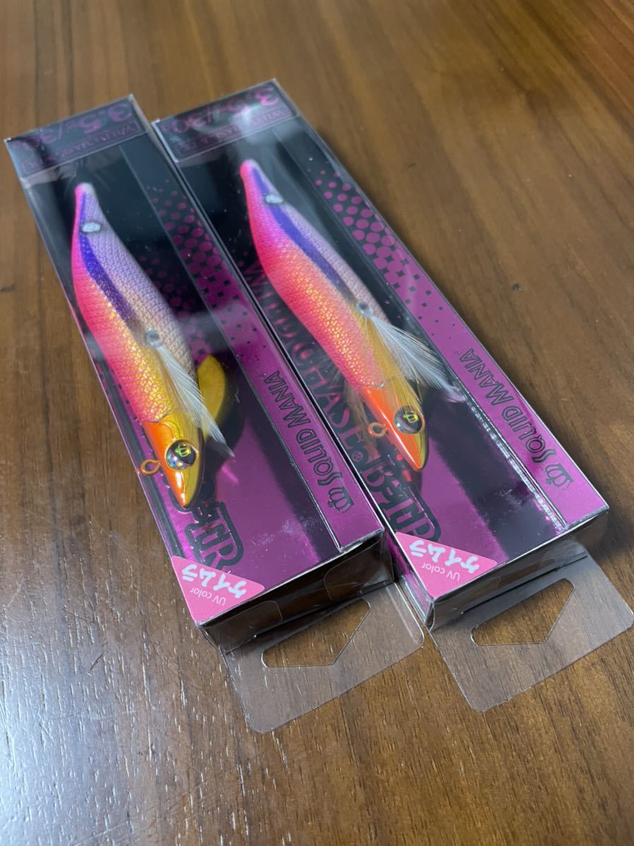 スクイッドマニア限定 ワイルドチェイスB-TR 3.5号 30g 2本セット メロメロチェリーパイ(UV) WILD CHASE ティップラン_画像2