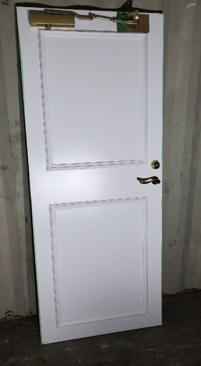 好きに M2227-5 建具 W815×T37×H1960㎜ ドア 白/金/ゴールド