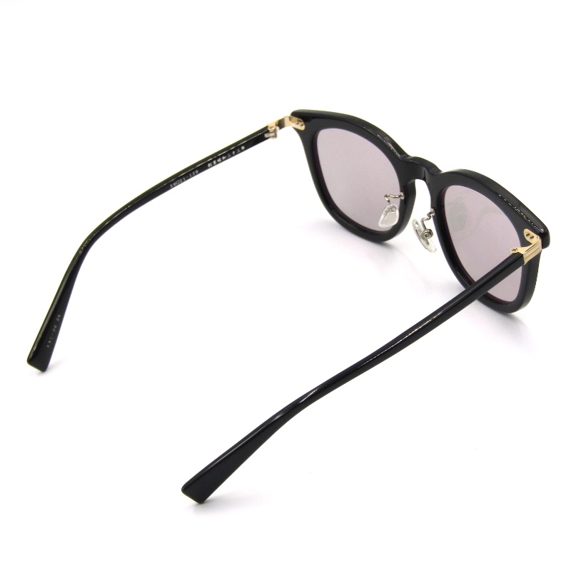 金子眼鏡 カネコガンキョウ メガネフレーム KAS-06 ウェリントン アセテート 日本製 ブラック 黒 度入り 50016857_画像6