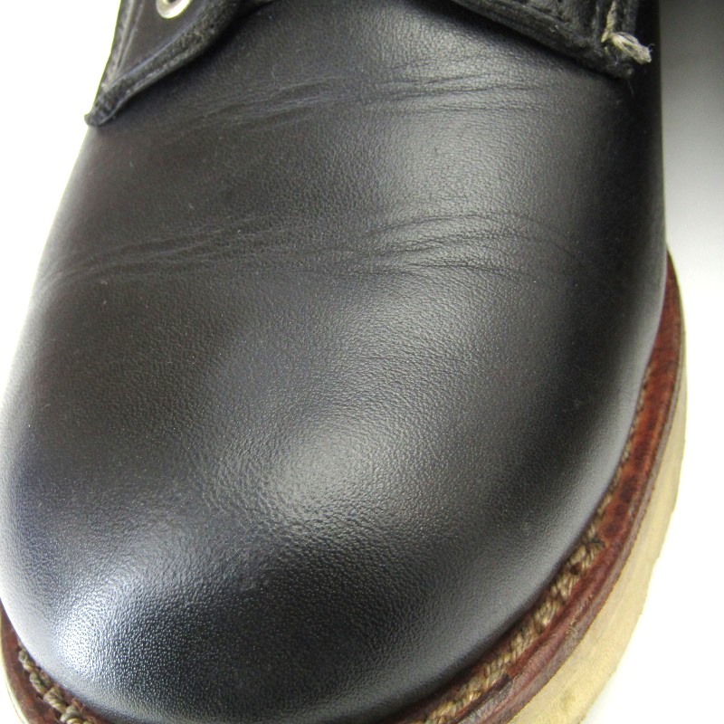 CHIPPEWA チペワ US9EE 27cm 6インチ ラウンドトゥ 29494 白タグ ワークブーツ 中国製 ビブラムソール ブラック 黒 10006940_画像6