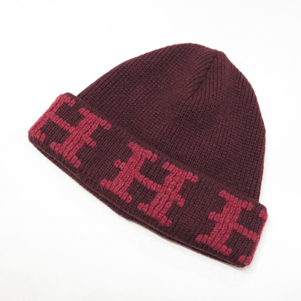 HERMES by MARTIN MARGIELA H LOGO CASHMERE BEANIE エルメス マルタン