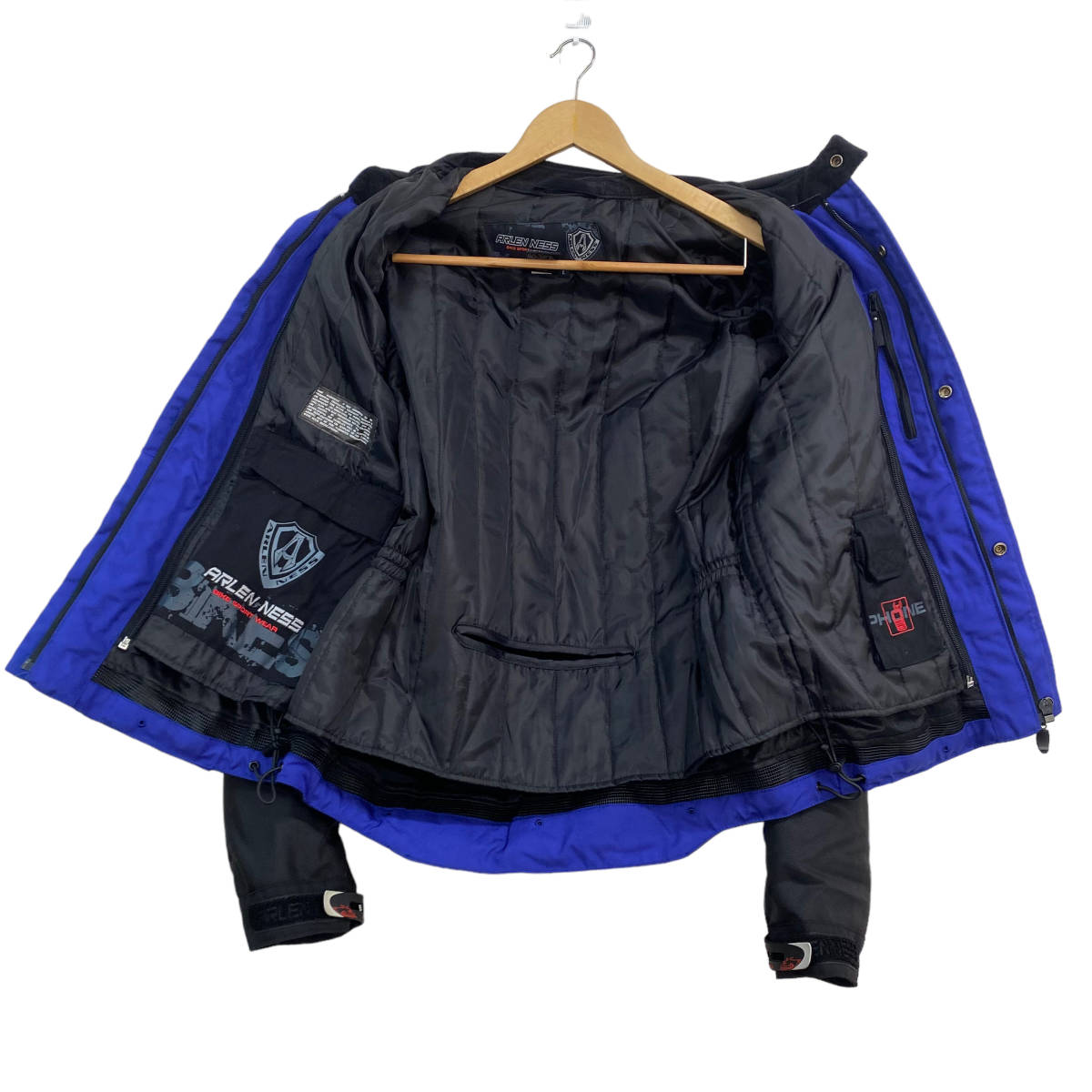 【即決】 ARLEN NESS アレンネス バイク用ジャケット 黒・青系 ブラック・ブルー系 Ｌサイズ　3693-100_画像3