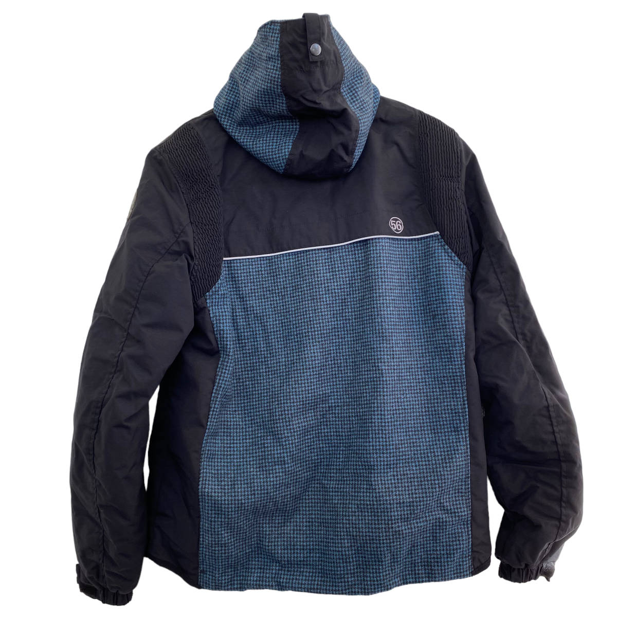 【即決】 56 design 56デザイン パッカスタイルジャケット S-Line Padding Parka 黒・青系 ブラック・ブルー系 Ｌサイズ　4311-80_画像2