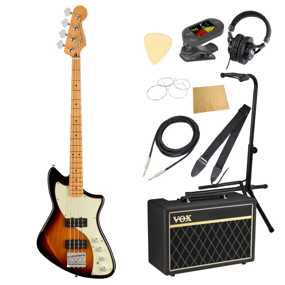Fender フェンダー Player Plus Active Meteora Bass 3-Color Sunburst エレキベース VOXアンプ付き 入門10点 初心者セット