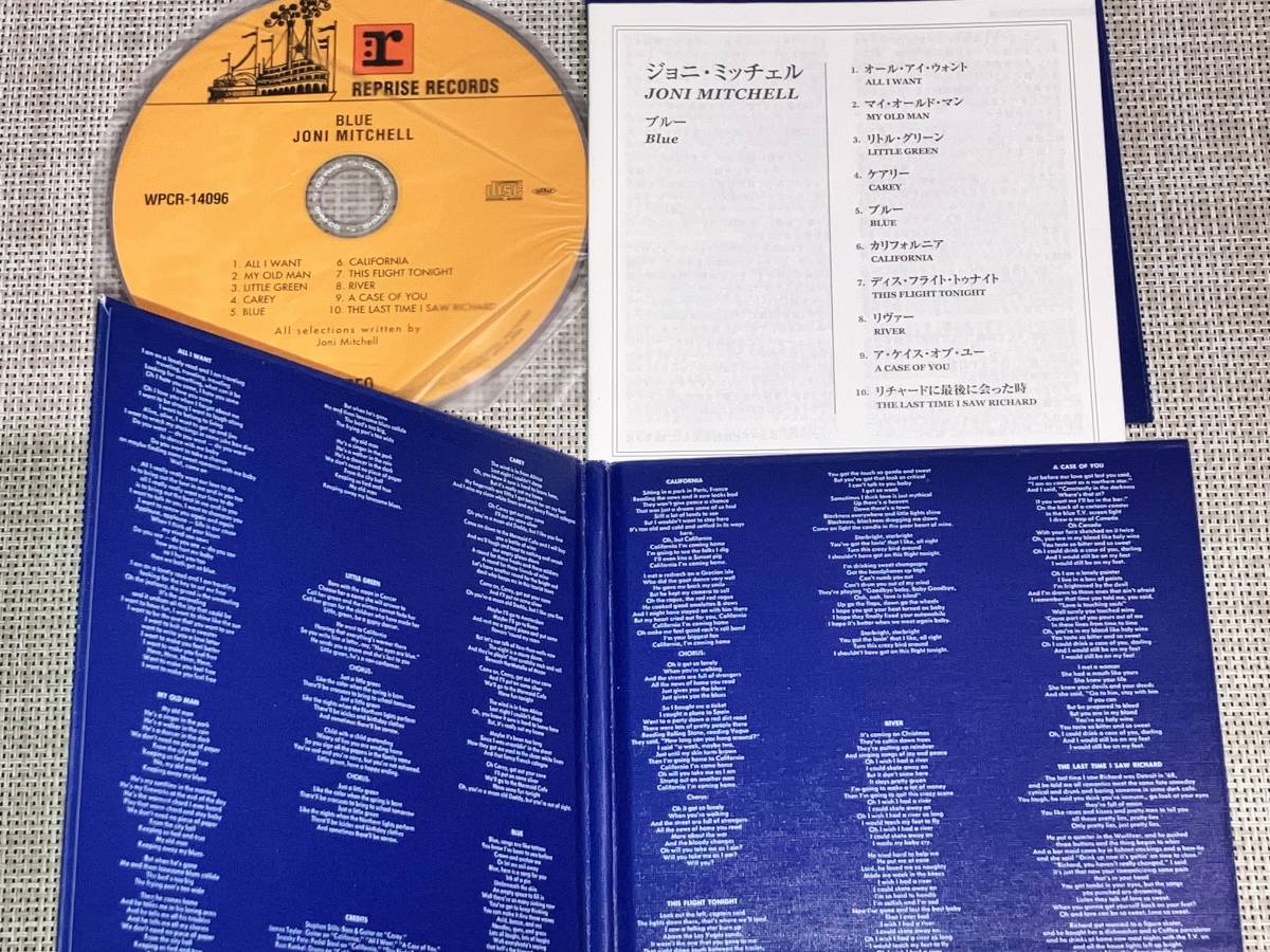 送料込み JONI MITCHELL ジョニ・ミッチェル / BLUE ブルー 紙ジャケット SHM-CD 即決の画像3