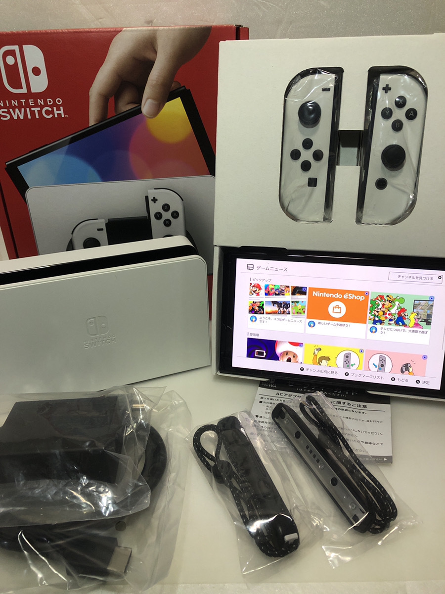 美品/送料無料】Nintendo Switch ☆有機ELモデル ホワイト☆メーカー