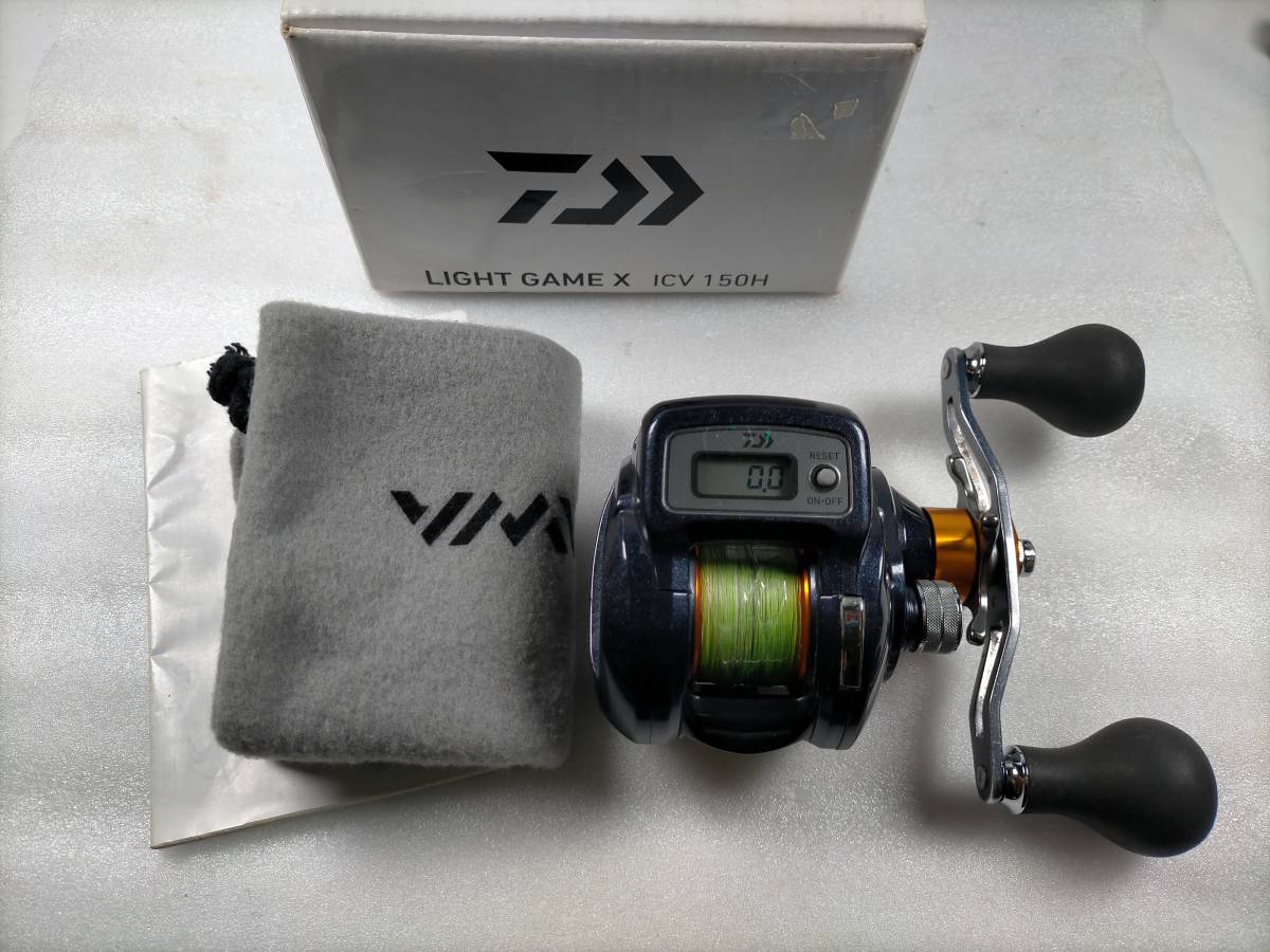 驗【付属品】ダイワ ICV 150H 右 ライトゲームX DAIWA Light gameX ベイトリール 船用 手巻リール 鯛ラバ イカメタル 614809 2007