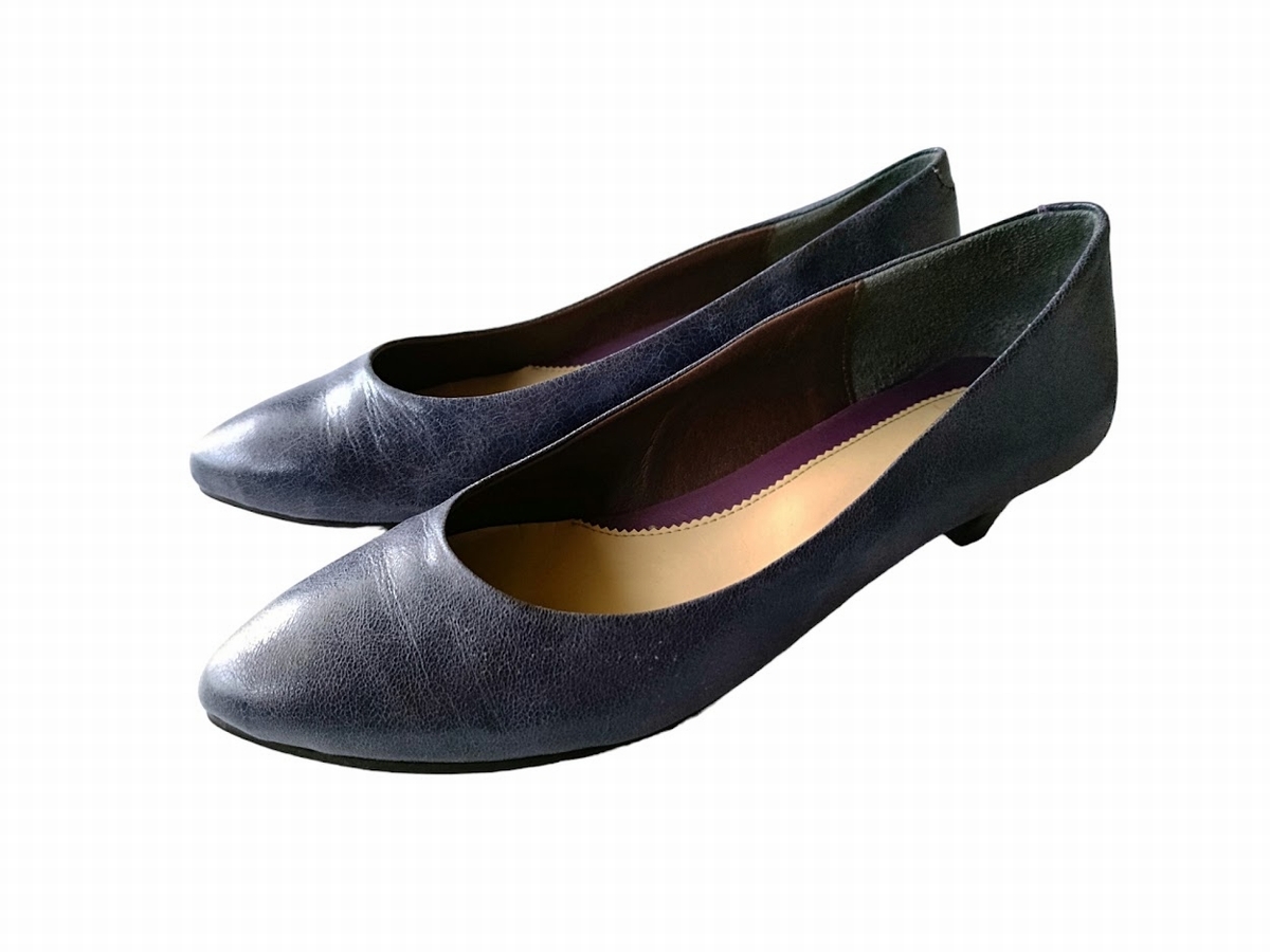 *Fin fins /kla King pumps /24.5cm/ simple / heel 4cm/ purple *